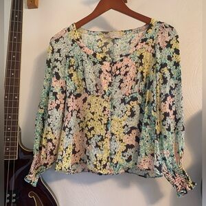 Loft Floral Blouse, Size SP